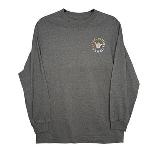 Local Motion Hawaii Ho Brah Shaka Hand Graphic Long Sleeve T-Shirt Men's‎ Medium